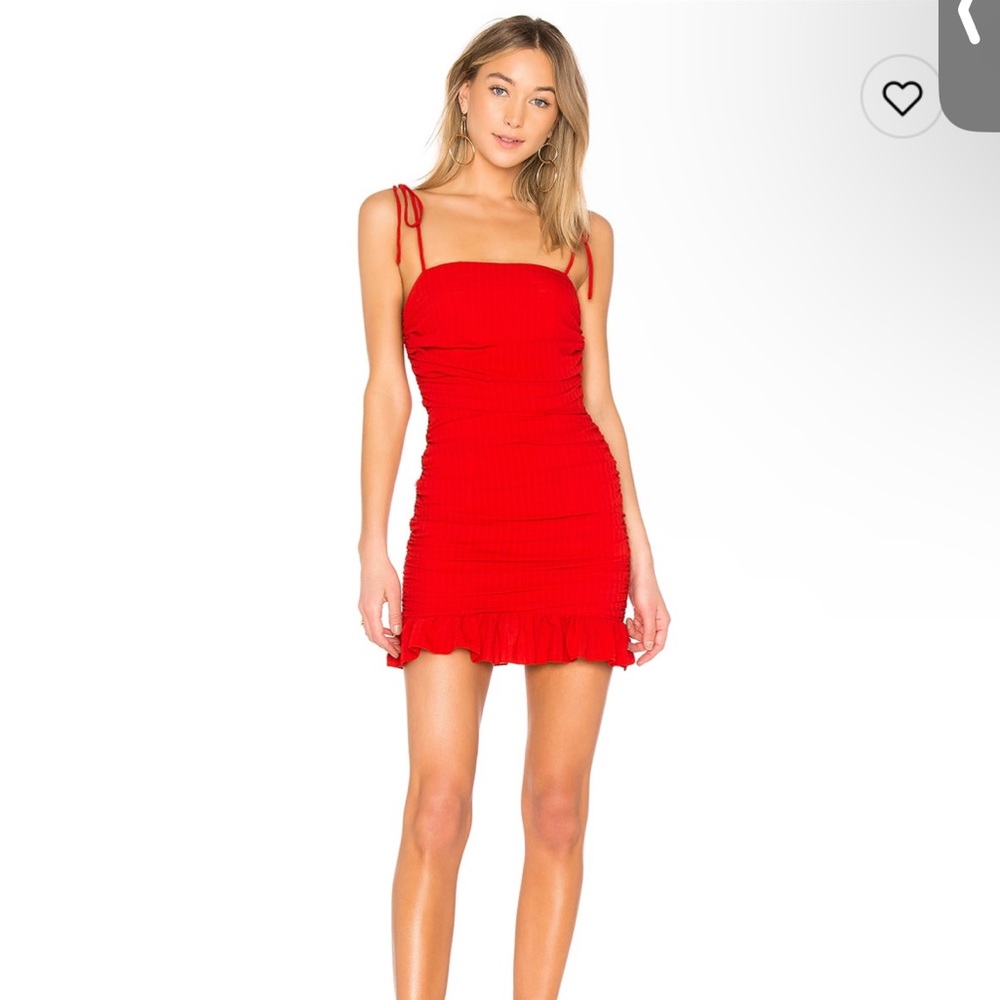 Revolve Lovers + Friends Amy Mini Dress Red